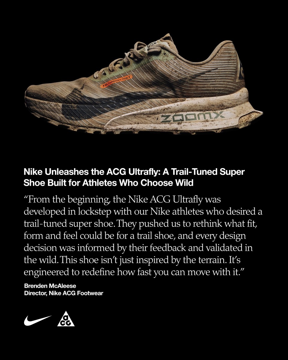 「トレイルのスーパーシューズ「ナイキ ACG ウルトラフライ」が登場！過酷な地形に対応「ナイキ ACG ゼガマ」も発表」の画像