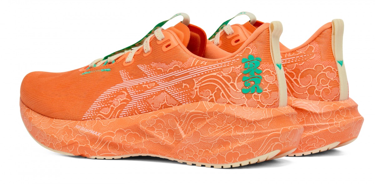 「アシックスから「東京マラソン2026」開催を記念した限定ランニングシューズが登場!「息吹」に着想を得たグラフィックが目を惹くデザイン」の画像