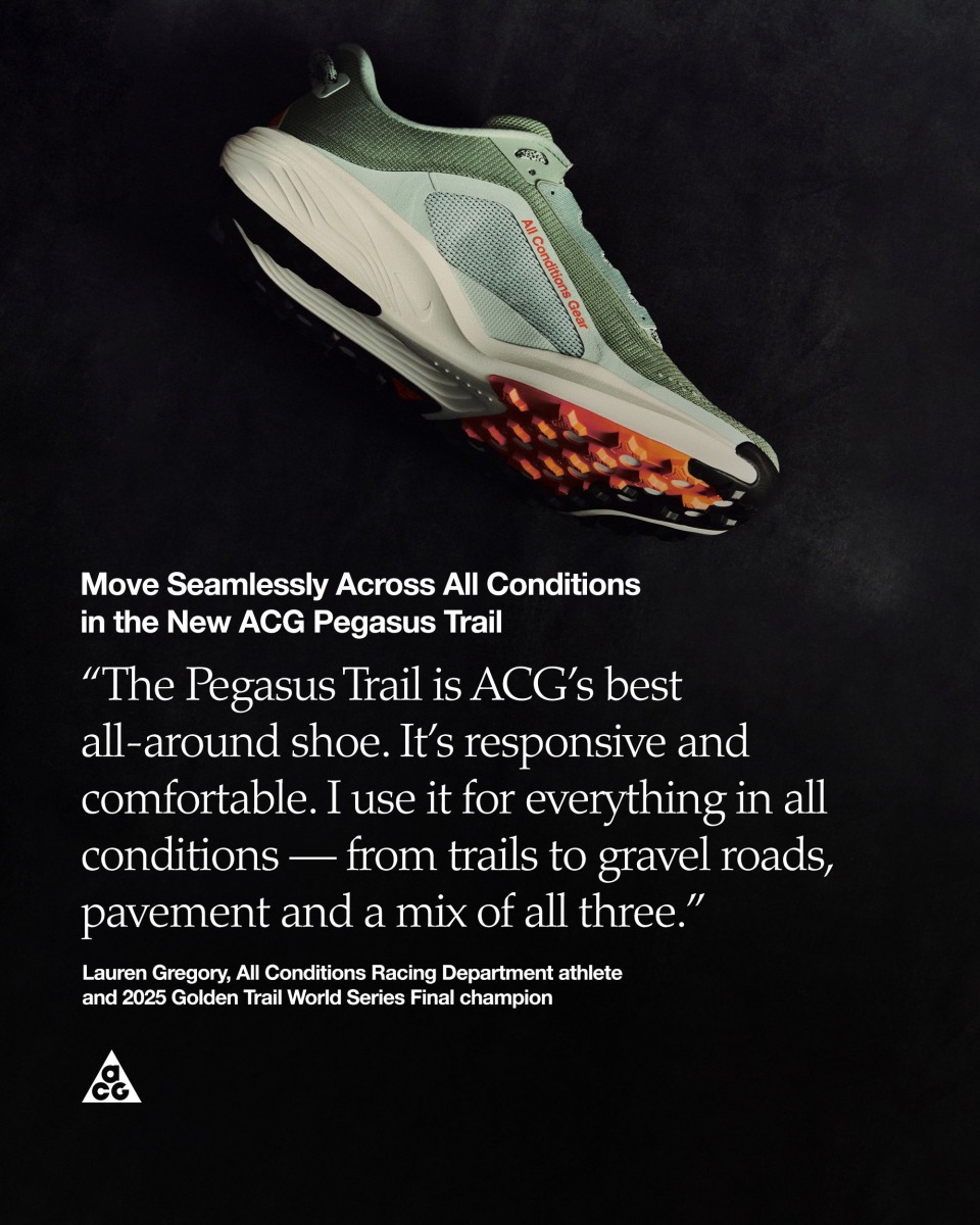 「『ナイキ ACG ペガサス トレイル』発表！『ペガサス』シリーズを踏襲した汎用性の高いトレランシューズ」の画像
