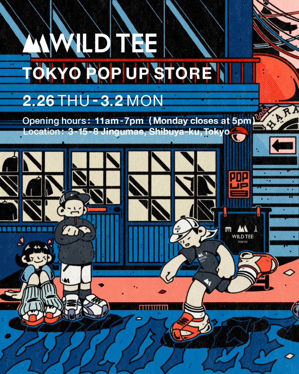 「イタリア発のトレイルランブランド「WILD TEE」が日本初のポップアップストアを3月2日まで開催中」の画像
